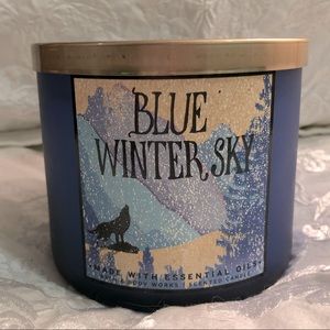 NEW Blue Winter Sky BBW 3-wick